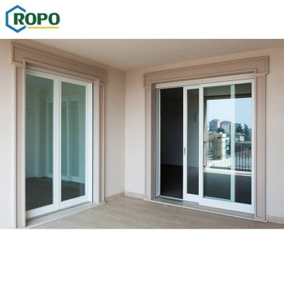 Exterior Balcony Patio Cheap Price Large Aluminum Alloy Frame Temper Glass Sliding Door