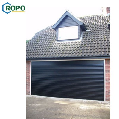 Wood Color Aluminum Roll Up Garage Door For House